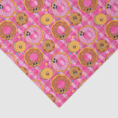 Retro Cartoon Donuts und Süßigkeiten Seidenpapier (Detail)