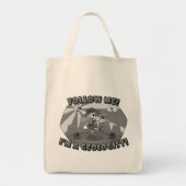 Retro Cartoon - Folge mir! Ich bin Geologe! Tragetasche (Vorne)