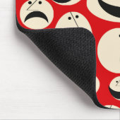 Retro-Cartoon gegenüber Mustermousepad Mousepad (Ecke)