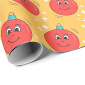 Retro-Cartoon Geschenkpapier (Rolleneckpunkt)