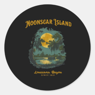 Retro Cartoon Halloween Zombie Runder Aufkleber