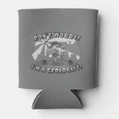 Retro Cartoon - Keine Sorge, ich bin Geologe! Dosenkühler (Vorderseite)