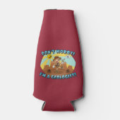 Retro Cartoon - Keine Sorge, ich bin Geologe! Flaschenkühler (Vorderseite)