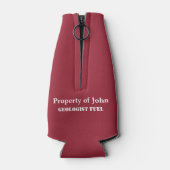 Retro Cartoon - Keine Sorge, ich bin Geologe! Flaschenkühler (Rückseite)