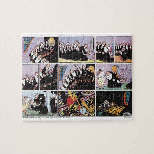Retro-Cartoon-Kunstpuzzle Puzzle (Horizontal)
