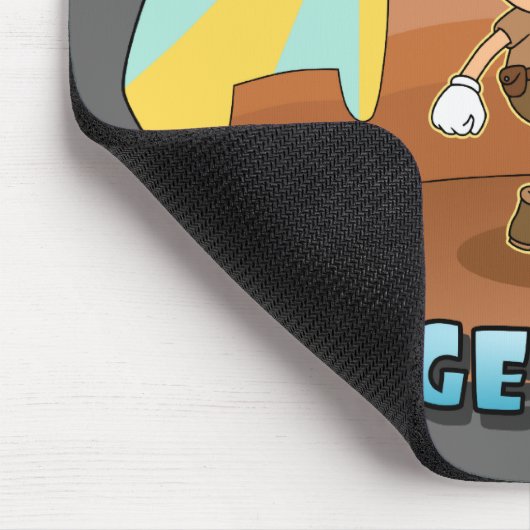 Retro Cartoon - Mach dir keine Sorgen! Ich bin Geo Mousepad (Ecke)