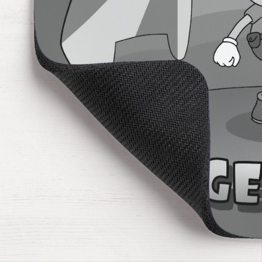 Retro Cartoon - Mach dir keine Sorgen! Ich bin Geo Mousepad (Ecke)