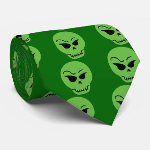 Retro Cartoon Skull Krawatte