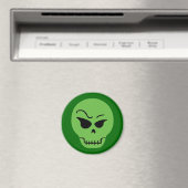 Retro Cartoon Skull Magnet (In Situ (Geschirrspüler))