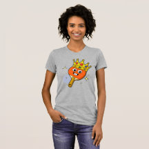 Retro-Cartoon-Tischtennisschläger Frauen T-Shirt