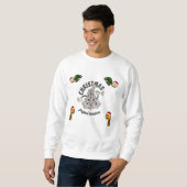 Retro Cartoon Weihnachtsfeiertag Sweatshirt (Vorne ganz)