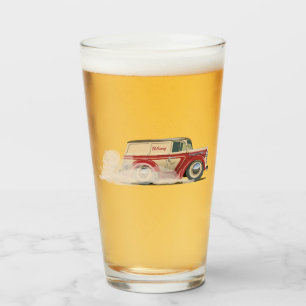 Retro-Cartoons-Lieferwagen Glas
