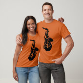 Retro-Cartoonsaxophon T-Shirt (Unisex)