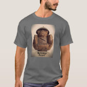 Retro Carved Coconut Monkey Bank individuell anpas T-Shirt (Vorderseite)