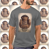 Retro Carved Coconut Monkey Bank individuell anpas T-Shirt