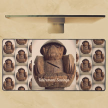 Retro Carved Coconut Monkey Bank Kitschy