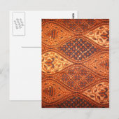 Retro Carving Postkarte (Vorne/Hinten)