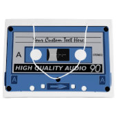 Retro Casette Tape Tasche Große Geschenktüte (Vorderseite)