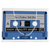 Retro Casette Tape Tasche Große Geschenktüte (Rückseite)