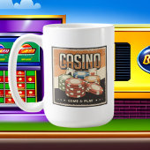 Retro Casino Glücksspielliebhaber Coffee Tasse