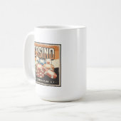 Retro Casino Glücksspielliebhaber Coffee Tasse (Vorderseite Links)