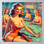 Retro Casino Poster (Vorne)