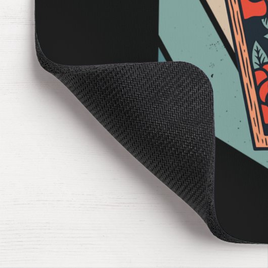 Retro Casket Embalmer Mortician Beerdigung Directo Mousepad (Ecke)