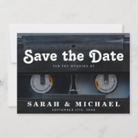 Retro Cassette 80er Wedding Save the Date