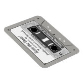Retro Cassette Band Hochzeit speichern Sie das Dat Magnet (Rechte Seite)