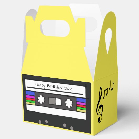 "Retro Cassette"-Begünstigungsbox Geschenkschachtel (Geöffnet)