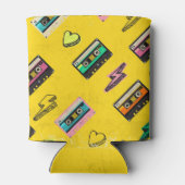 Retro Cassette: Design des Party der 80er Liebe Dosenkühler (Rückseite)