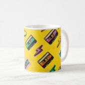 Retro Cassette: Design des Party der 80er Liebe Kaffeetasse (VorderseiteRechts)