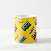 Retro Cassette: Design des Party der 80er Liebe Kaffeetasse (Mittel)