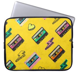 Retro Cassette: Design des Party der 80er Liebe Laptopschutzhülle