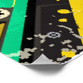 Retro Cassette: Design des Party der 80er Liebe Poster (Ecke)