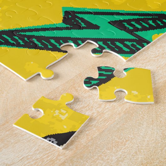 Retro Cassette: Design des Party der 80er Liebe Puzzle (Seite)