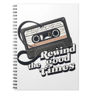 Retro Cassette Design für Nostalgie-Liebhaber Notizblock