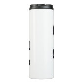 Retro Cassette Design für Nostalgie-Liebhaber Thermosbecher (Rückseite)