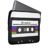 "Retro Cassette" Laptopschutzhülle (Vorne Rechts)