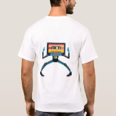 Retro Cassette Man T-Shirt (Rückseite)