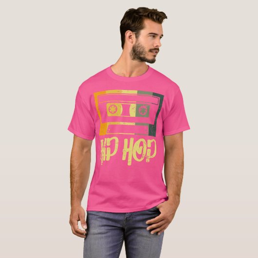 Retro Cassette Musiker 90S Hip Hop Musikkassette T-Shirt (Vorne ganz)