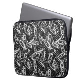 Retro Cassette Notebook-Sieb - Cool & klassisch Laptopschutzhülle (Vorderseite Links)