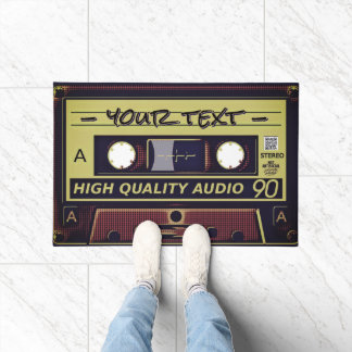 Retro Cassette Pop Art Doormat Fußmatte