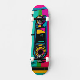 Retro Cassette Pop Art Skateboard