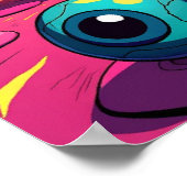 Retro Cassette Surreal Pop Art Poster (Ecke)