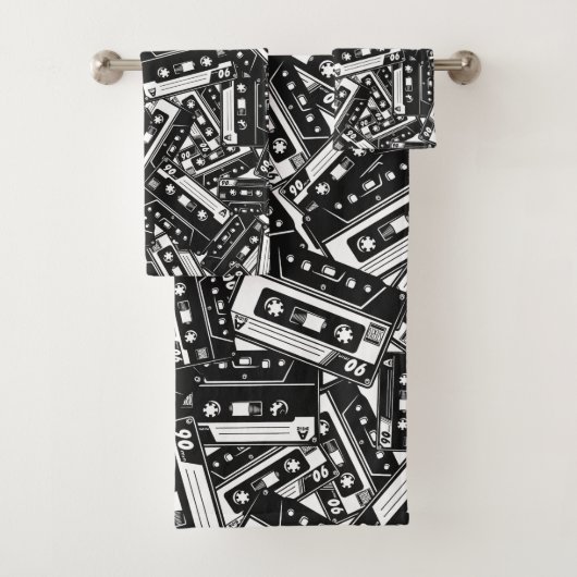 Retro Cassette Tape Bath Handtuch Set (Insitu)