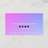 Retro Cassette Tape Music DJ Business Card Visitenkarte (Rückseite)