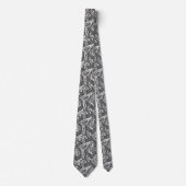 Retro Cassette Tape Muster Neck Tie Krawatte (Vorderseite)