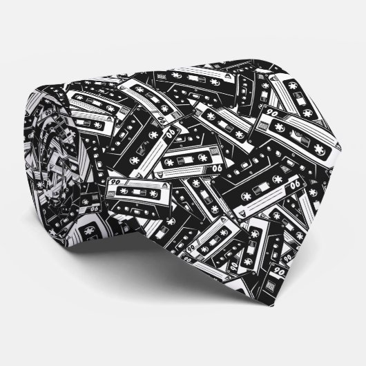 Retro Cassette Tape Neck Tie Krawatte (Gerollt)