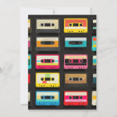 Retro Cassette Tape Pattern – Vintage Music Karte (Vorderseite)